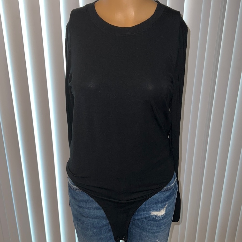Black Peyton Jensen Black Bodysuit
